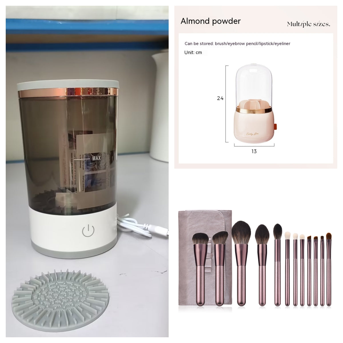 PureBrush™ Automatic Makeup Brush Cleaner
